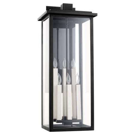 Quorum International Westerly 6 Light 30" Tall Outdoor Wall Sconce Noir