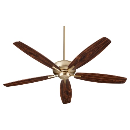 Quorum International Breeze 60" 60" 5 Blade Indoor Ceiling Fan Aged Brass