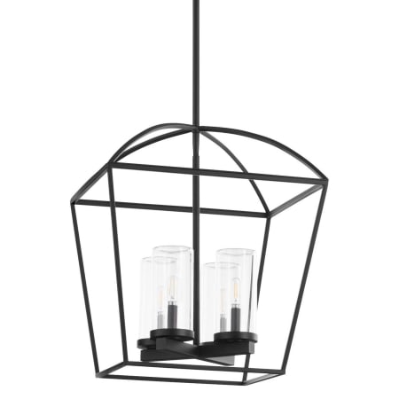 Quorum International Odeon 4 Light 19" Wide Pendant Matte Black