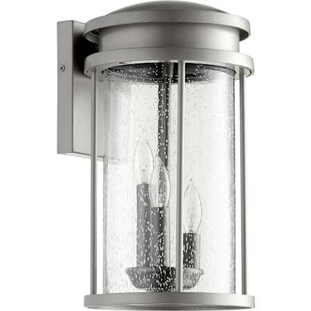 Quorum International Hadley 3 Light 10-1/2" Tall Outdoor Wall Sconce Graphite