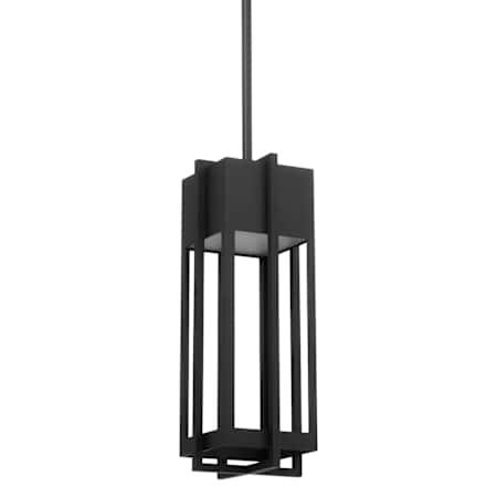 Quorum International Al Fresco 7" Wide Mini Pendant Textured Black