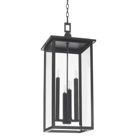 Quorum International Westerly 4 Light 13" Wide Pendant Textured Black