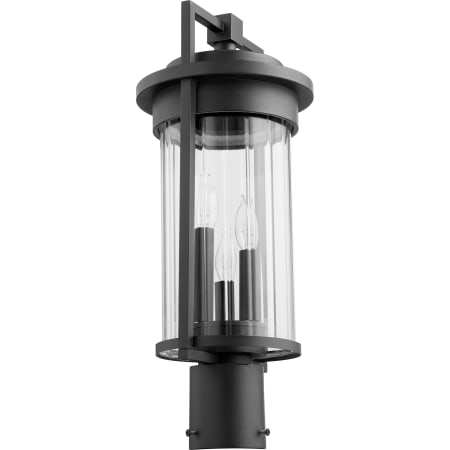 Quorum International Dimas 3 Light 20" Tall Outdoor Single Head Post Light Noir