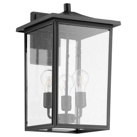 Quorum International Riverside 3 Light 18" Tall Outdoor Wall Sconce Noir