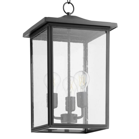Quorum International Riverside 3 Light 11" Wide Outdoor Pendant Noir