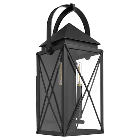 Quorum International Cassini 2 Light 20" Tall Outdoor Wall Sconce Matte Black