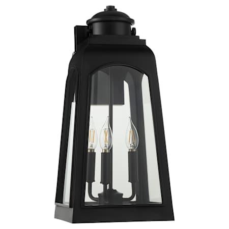 Quorum International Francis 3 Light 20" Tall Outdoor Wall Sconce Matte Black