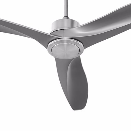 Quorum International Kress 60" 3 Blade Indoor DC Ceiling Fan with Wall Control Satin Nickel