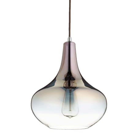 Quorum International Fort Worth 12" Wide Pendant with Shade Gunmetal / Coffee Ombre