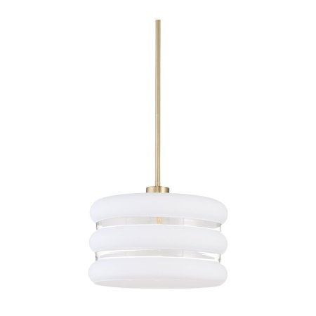 Quorum International 16" Wide Pendant Aged Brass
