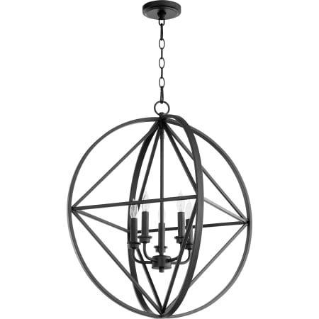 Quorum International 5 Light 24" Wide Pendant Noir
