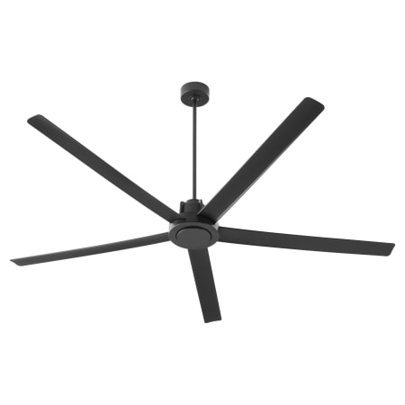 Quorum International Revel 80" 5 Blade Indoor / Outdoor Ceiling Fan with Remote Control Included Matte Black