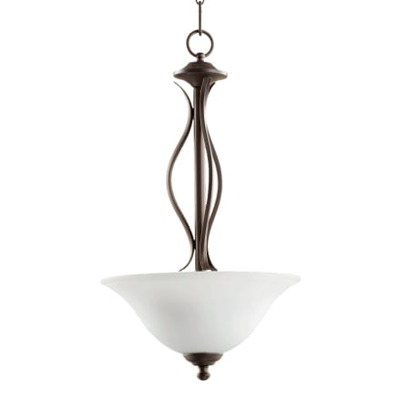 Quorum International Spencer 3 Light 15-3/4" Wide Pendant Oiled Bronze / Satin Opal