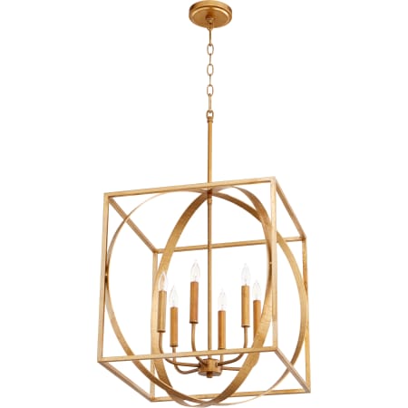 Quorum International 6 Light 18" Wide Pendant Gold Leaf