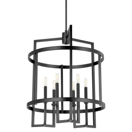 Quorum International Merrick 6 Light 21" Wide Pendant Matte Black