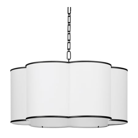 Quorum International Wallinger 6 Light 30" Wide Multi Light Pendant Matte Black