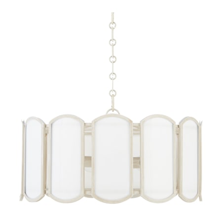 Quorum International Warwick 5 Light 25" Wide Multi Light Pendant Washed Oak