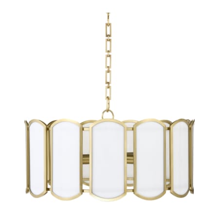 Quorum International Warwick 5 Light 25" Wide Multi Light Pendant Aged Brass