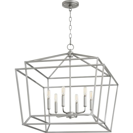 Quorum International Monument 6 Light 24" Wide Chandelier Classic Nickel