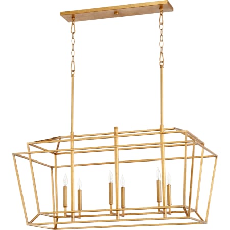 Quorum International Monument 6 Light 20" Wide Chandelier Gold Leaf