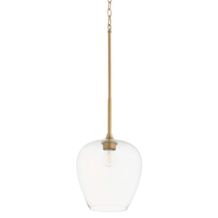 Quorum International Veno 11" Wide Pendant Aged Brass