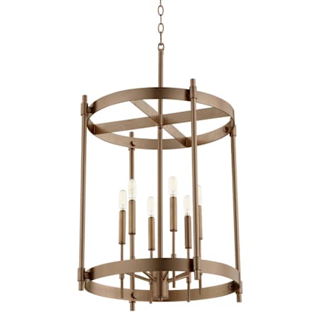 Quorum International Hamilton 6 Light 24" Wide Pendant Dark Brass