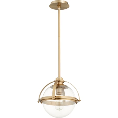 Quorum International 13" Wide Pendant Aged Brass