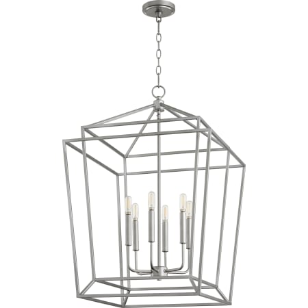 Quorum International Monument 6 Light 21" Wide Pendant Classic Nickel