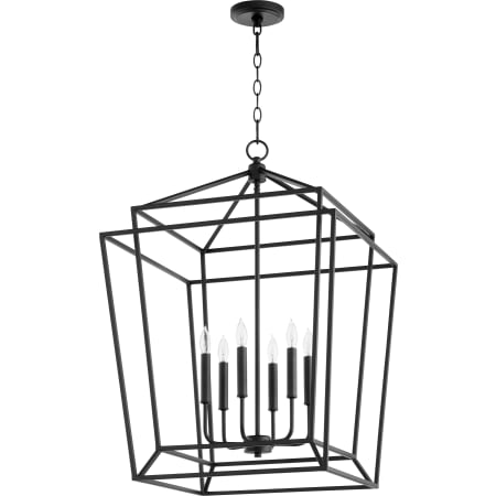 Quorum International Monument 6 Light 21" Wide Pendant Noir