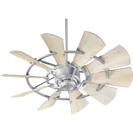 Quorum International Windmill 44" 10 Blade Indoor DC Ceiling Fan with Remote Control Galvanized