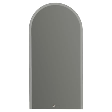 Quorum International Starlet 22"W x 44"H Arched Flat Frameless Wall Mounted Bathroom Mirror with LED Lighting Mirrored Glass