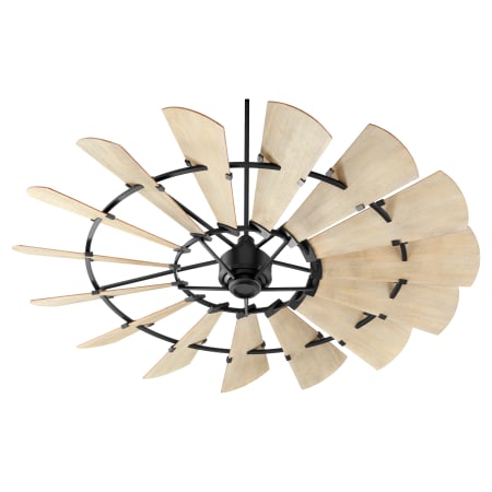 Quorum International 72" 15 Blade Indoor Ceiling Fan with Remote Control Noir