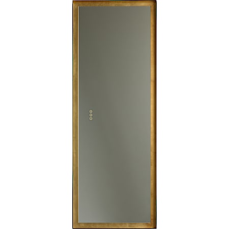Quorum International Dorato 24"W x 65"H Rectangular Flat Steel Framed Bathroom Mirror with LED Lighting Gold Leaf