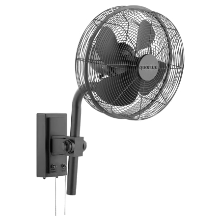 Quorum International Cyprus 13" 4 Blade Wall Fan Matte Black