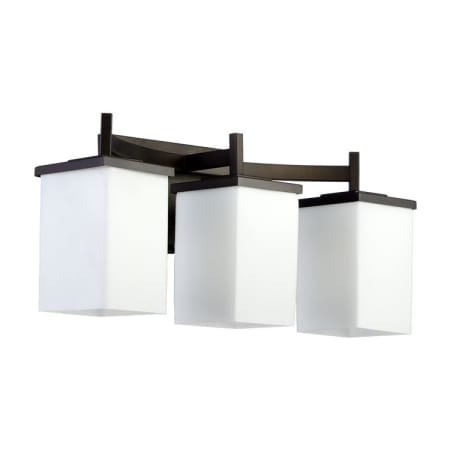 Quorum International Delta 3 Light Bathroom Vanity Light Oiled Bronze