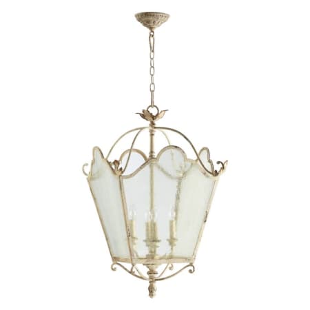Quorum International Salento 19" Wide 4 Light Pendant with Glass Shade Persian White