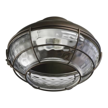 Quorum International Hudson 1 Bulb Outdoor Fluorescent Fan Light Kit Oiled Bronze