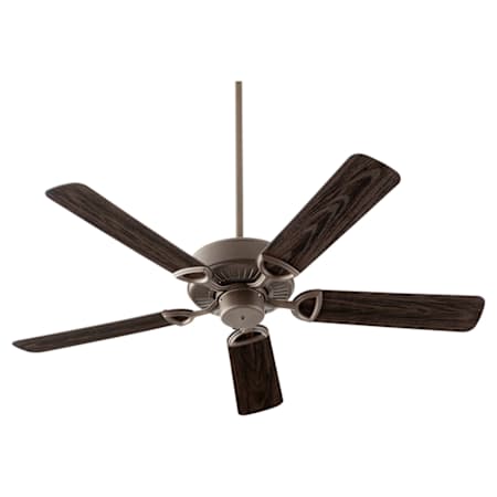 Quorum International Estate Patio 52" 5 Blade Hanging Indoor / Outdoor Ceiling Fan with Reversible Motor and Blades Oiled Bronze