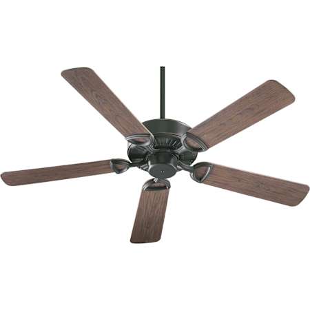 Quorum International Estate Patio 52" 5 Blade Hanging Indoor / Outdoor Ceiling Fan with Reversible Motor and Blades Old World