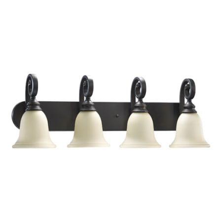 Quorum International Bryant 4 Light 31-1/2" Wide Bathroom Vanity Light Oiled Bronze