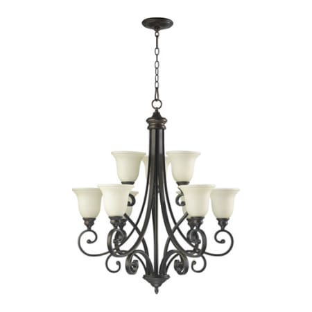 Quorum International Bryant 9 Light 31" Wide Chandelier Oiled Bronze