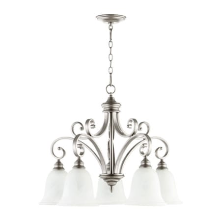 Quorum International Bryant 5 Light 30" Wide Chandelier Classic Nickel