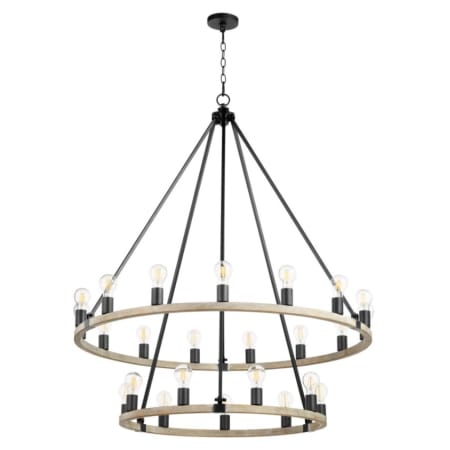 Quorum International Paxton 24 Light Black Transitional Chandelier Noir