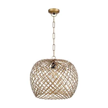 Quorum International Artisan Linked Sphere Pendant Artisans Brass