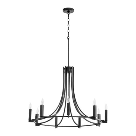 Quorum International Olympus 9 Light 32" Wide Ring Chandelier Noir