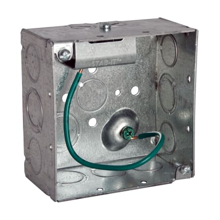 Raco 4" Wide Square Welded Box with 11 Knockouts and STAB-IT Connector N/A