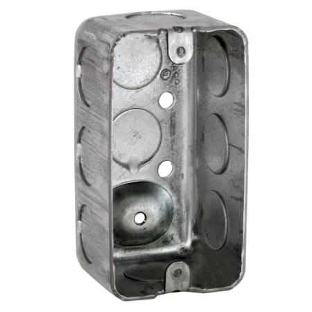 Raco 2-1/8" Wide Single Gang Drawn Switch Box with 8 Knockouts N/A