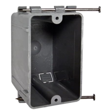 Raco 2-1/4" Single Gang Cable Box Gray