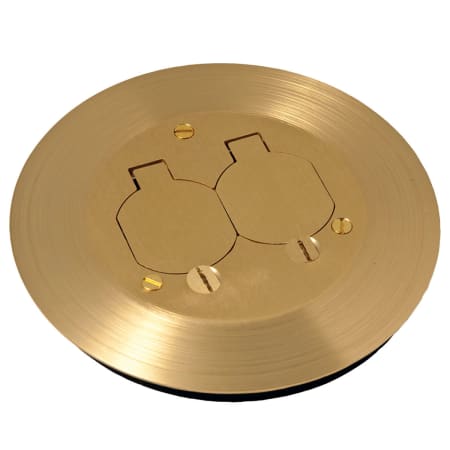Raco 6-1/4" Round Floor Box Cover Kit Brass