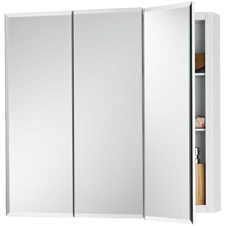 Rangaire Horizon 47-3/4" x 28-3/16" Surface-Mount Frameless Triple Door Medicine Cabinet N/A